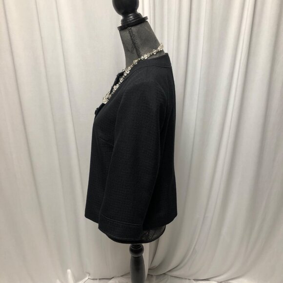 Covington Jacket Womens Size Medium Black Button Up Lined Blazer Office Evening - Picture 4 of 7